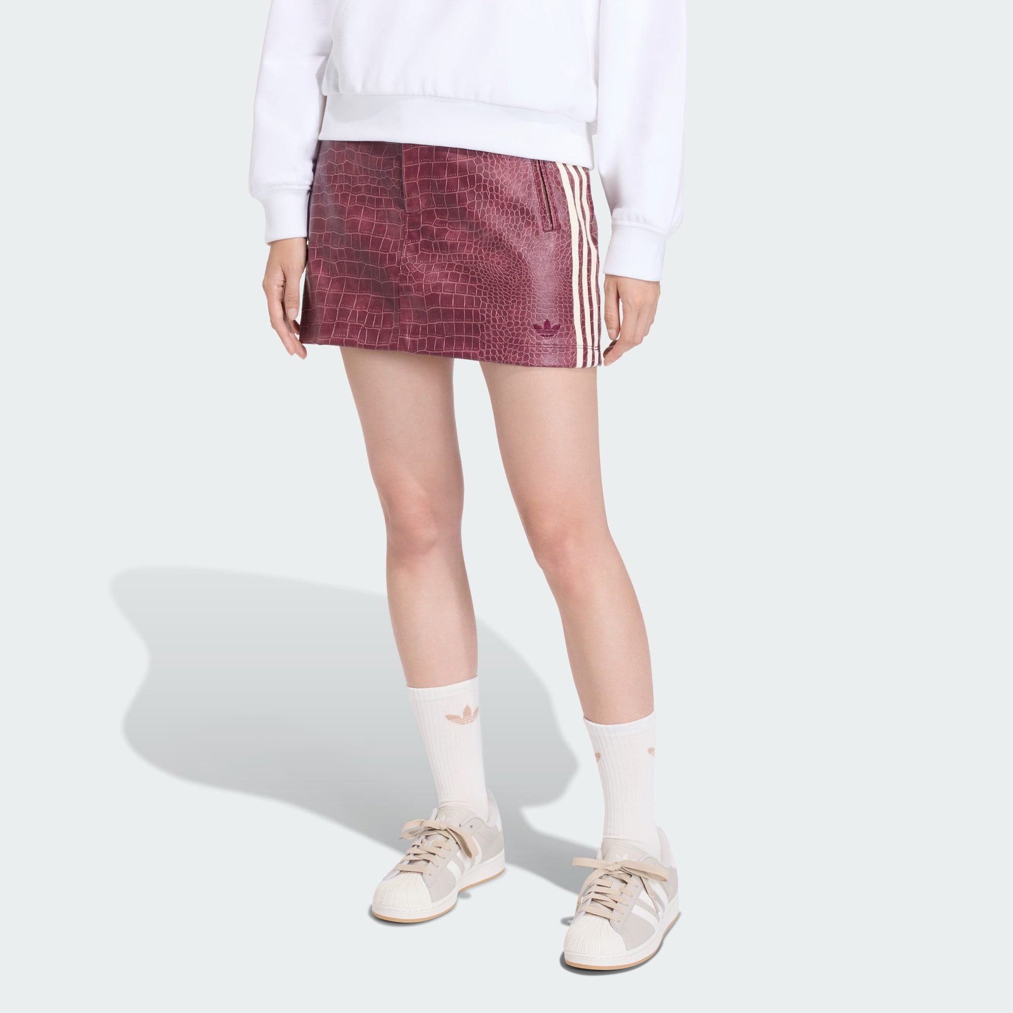 adidas Originals Lederimitatrock PLEATHER MINIROCK (1-tlg) günstig online kaufen