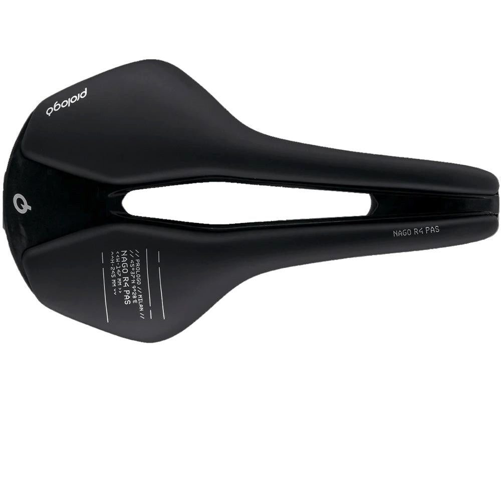 Prologo Fahrradsattel Prologo Nago R4 PAS Sattel 147 mm Schwarz - Leichtgewicht für Radfahre