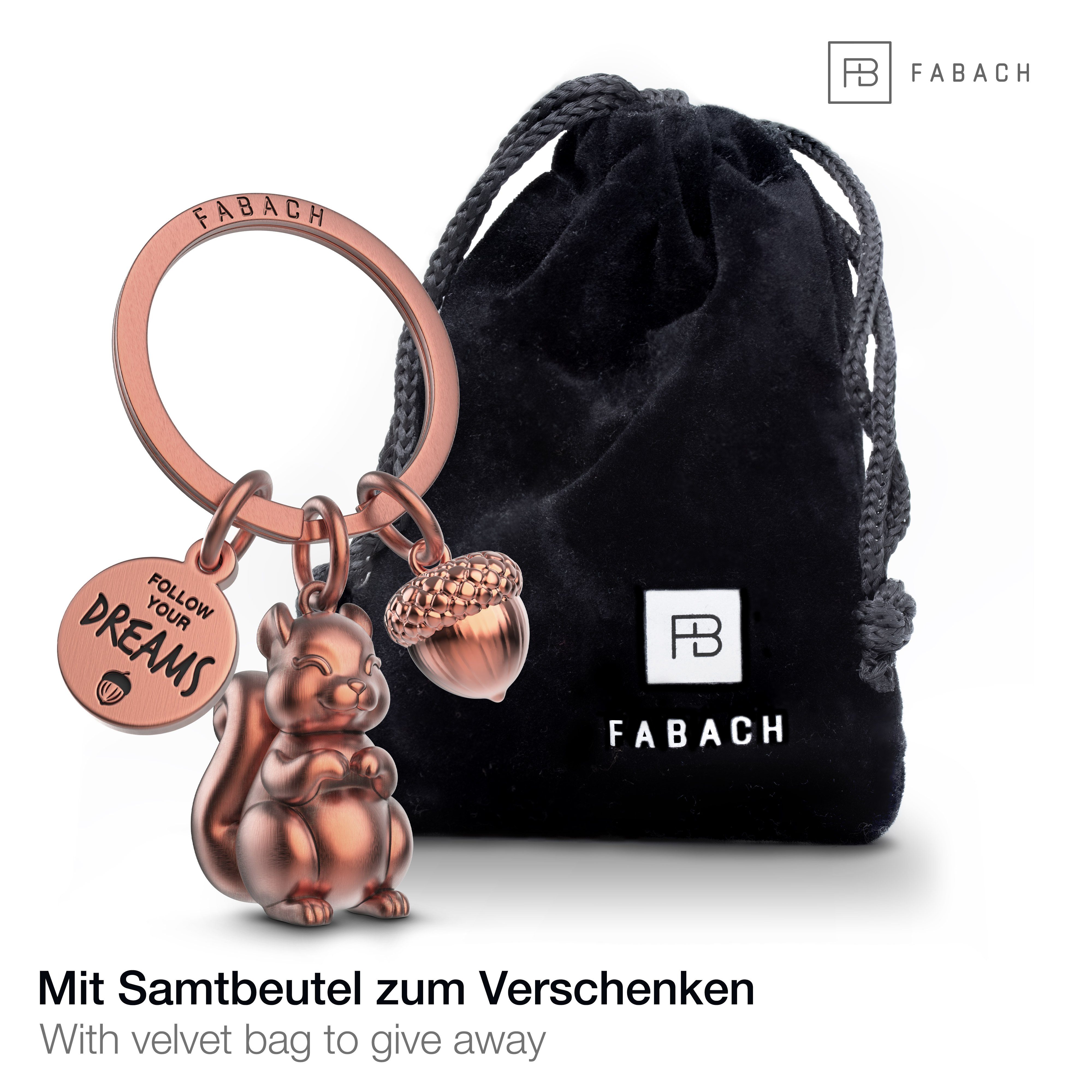FABACH Schlüsselanhänger Eichhörnchen Skippy - Follow Your Dreams - Glücksb günstig online kaufen