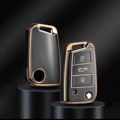 Keyscover Schlüsseltasche Autoschlüssel Hülle VW Schlüsselhülle Schlüsselbox Cover für VW