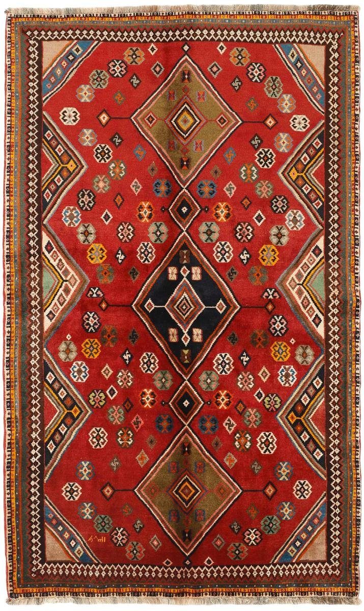 Orientteppich Ghashghai 152x252 Handgeknüpfter Orientteppich / Perserteppich, Nain Trading, rechteckig, Höhe: 12 mm