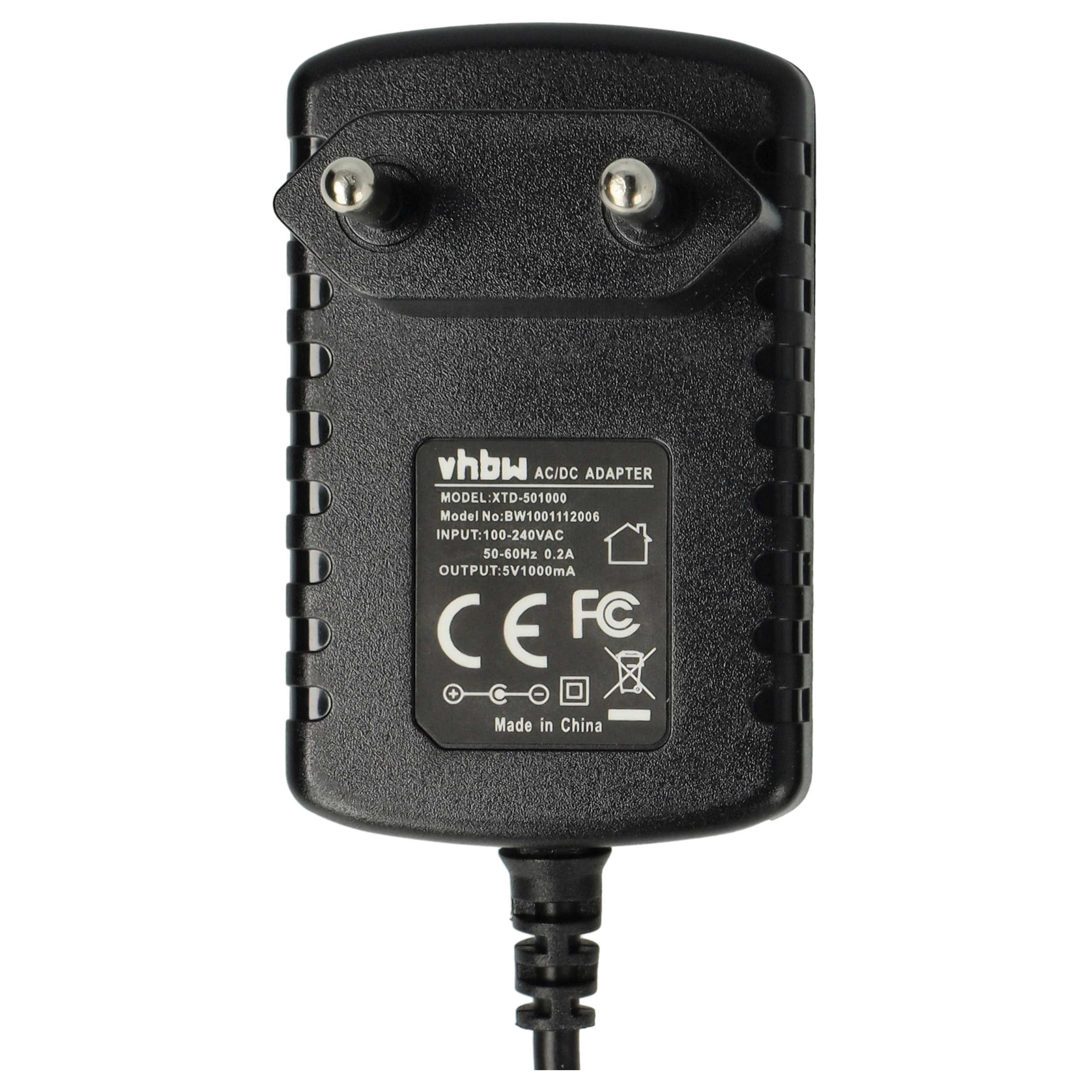 vhbw für diverse Kleingeräte USB-Ladegerät (Effizientes Micro USB Ladekabel mit Netzteil, Zum Aufladen von vielen) – Bild 5 von 5