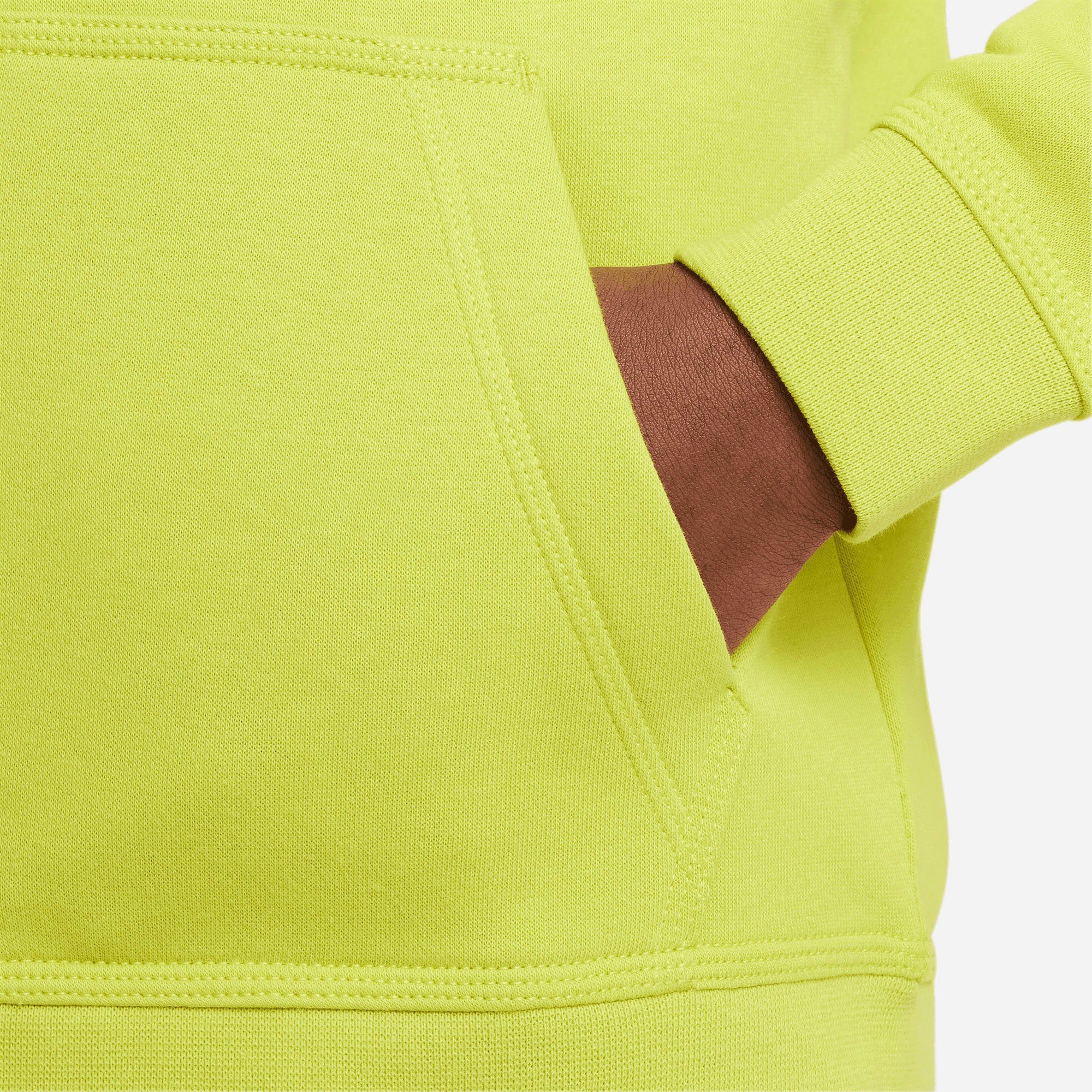 Kapuzensweatjacke grün Big Club (Boys) Sportswear Full-Zip Kids' Nike Fleece Hoodie