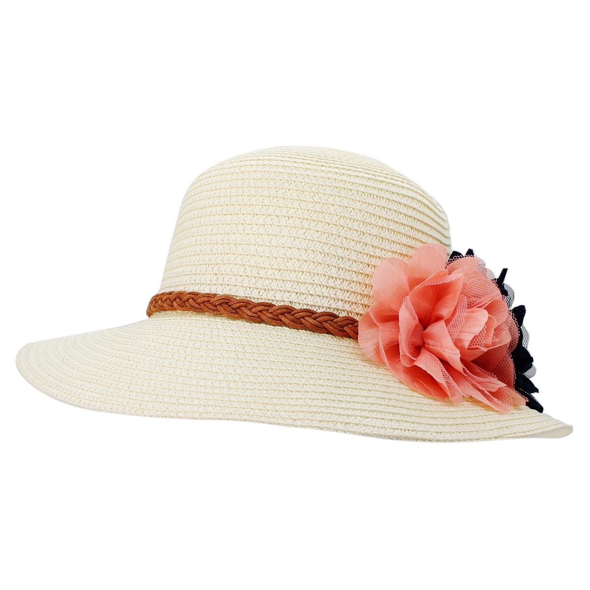 dy_mode Sonnenhut Damen Strohhut mit Blumen günstig online kaufen