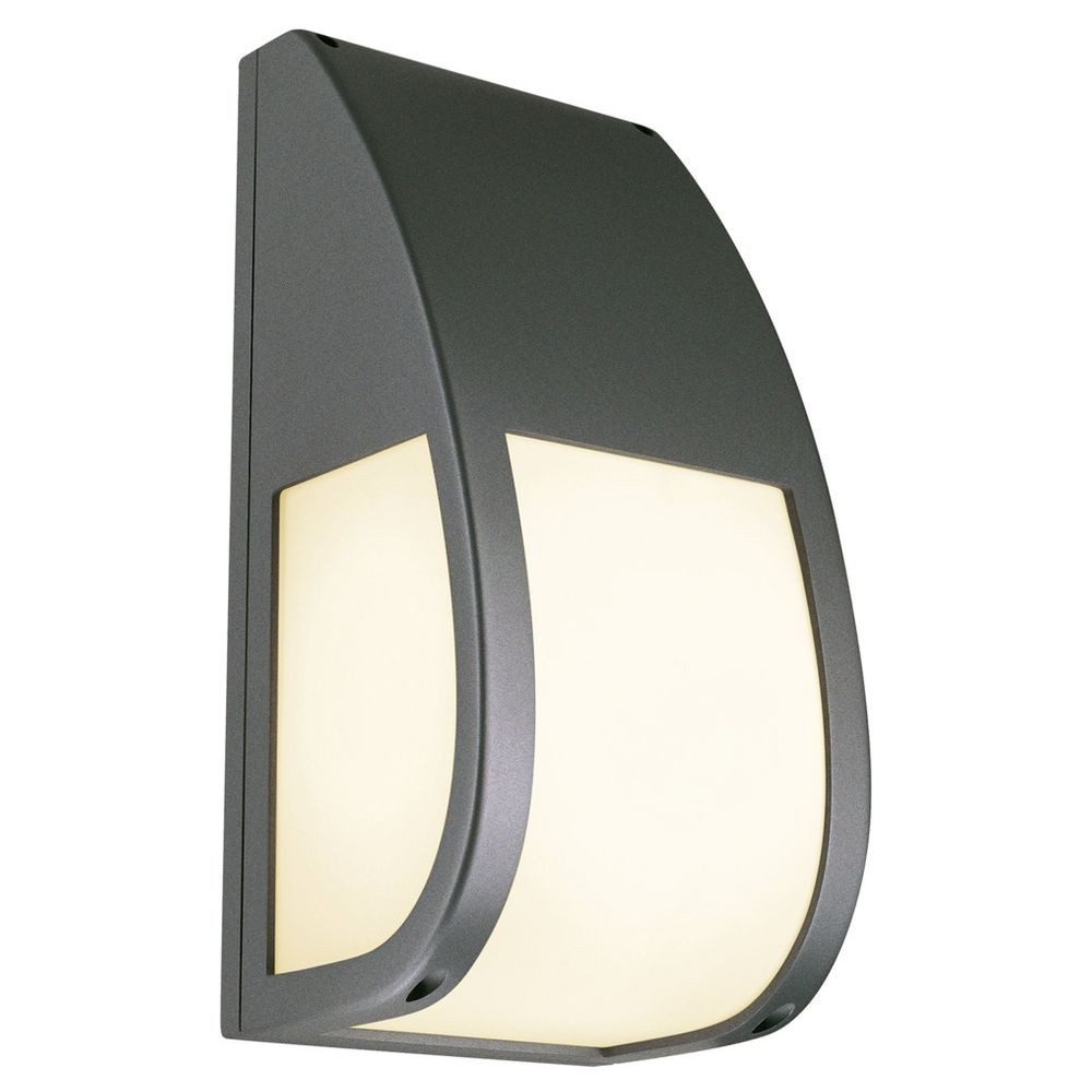 SLV Außen-Wandleuchte Wandleuchte Keras, anthrazit, E27, IP54