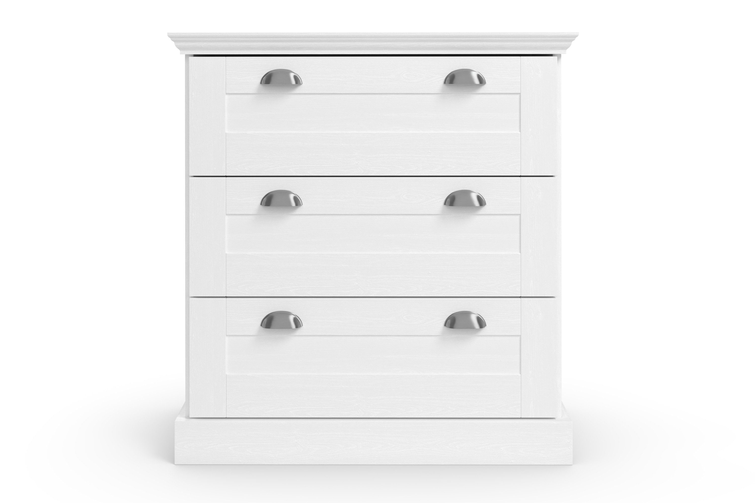 OTTO home Kommode Motala, mit 3 Schubladen, Breite 75 cm, Höhe 80 cm