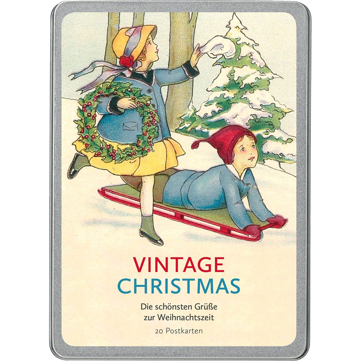Postkarte Vintage Christmas: Die schönsten Grüße zur Weihnachtszeit