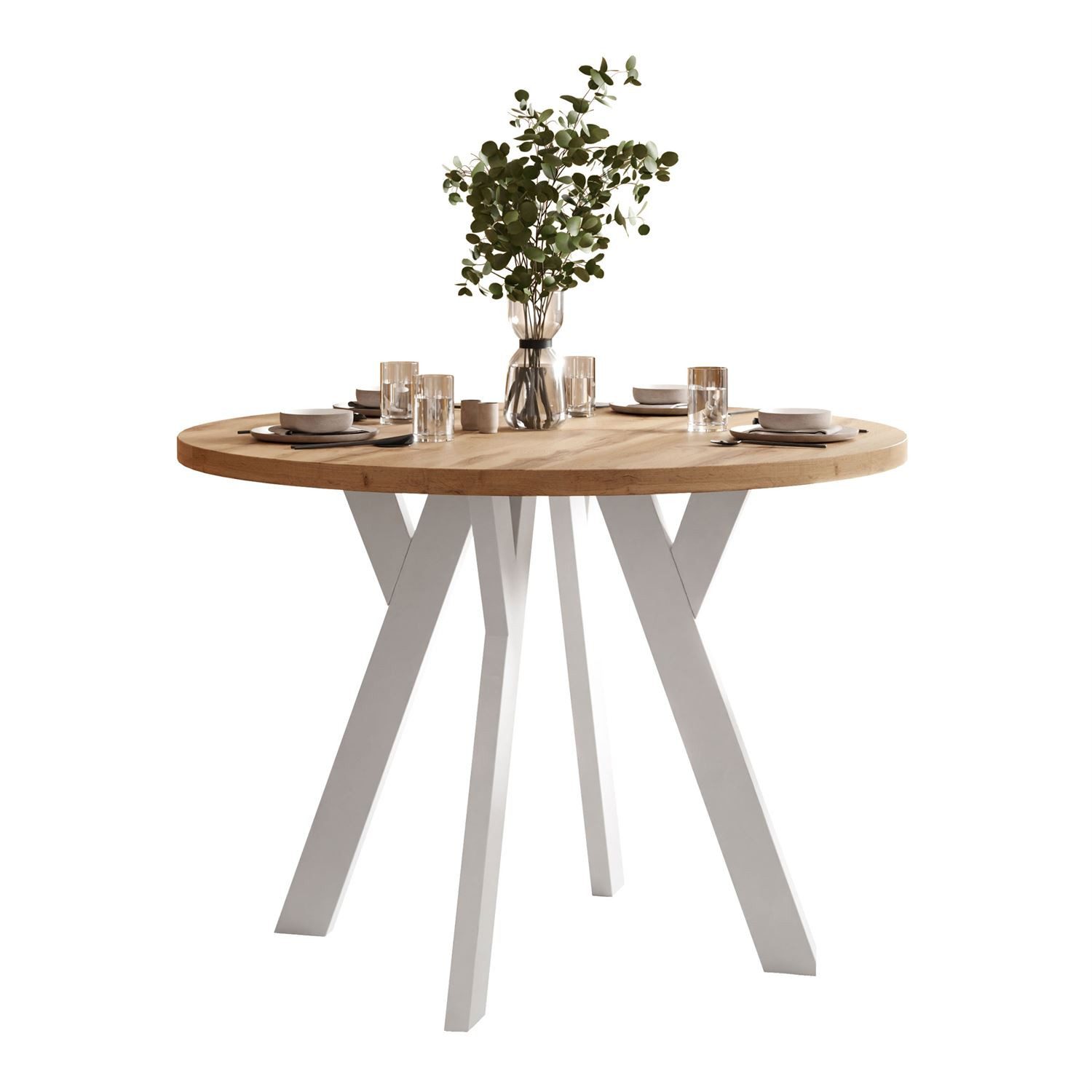 Lookway Esstisch VOLTA LOFT Runder ausziehbarer günstig online kaufen