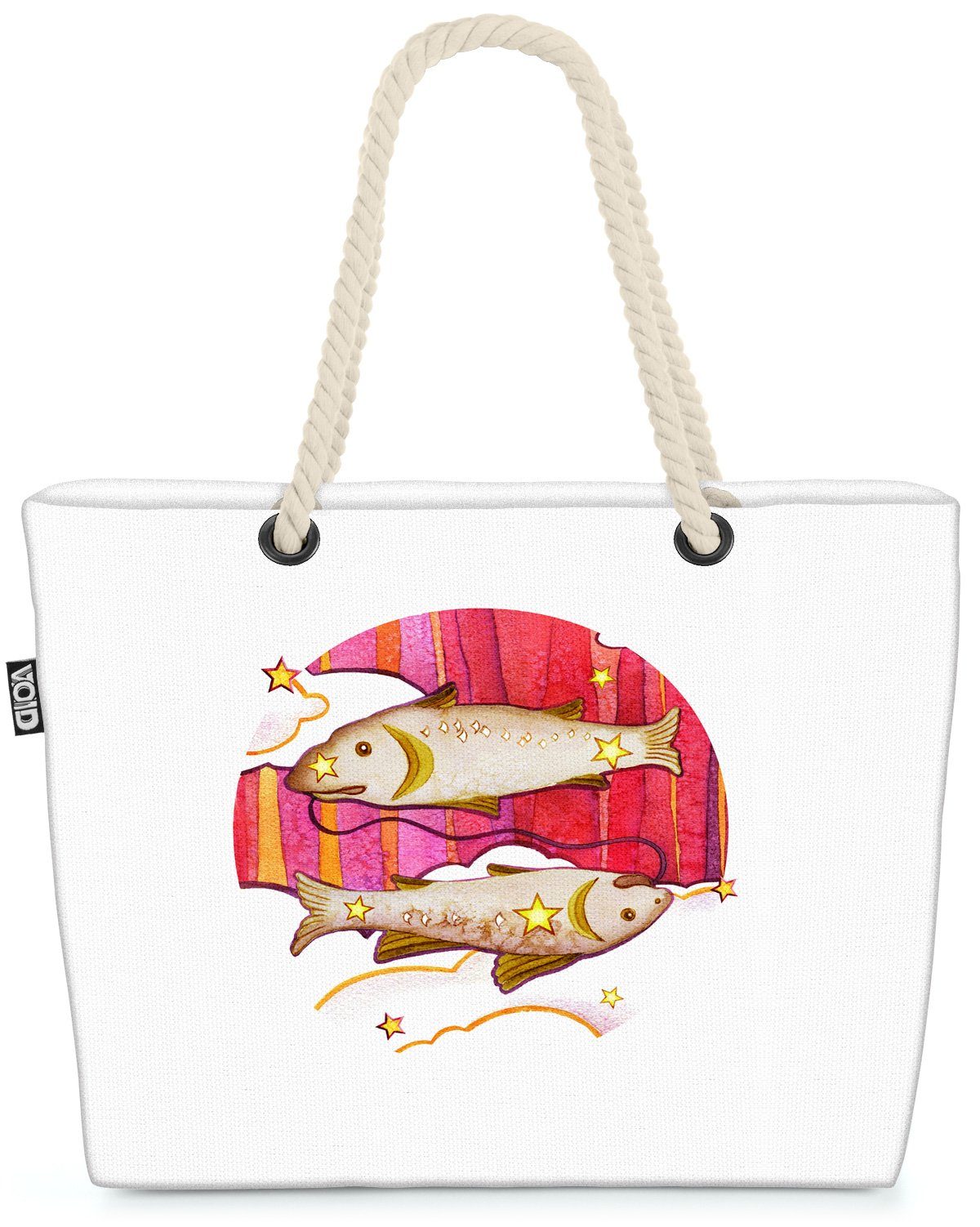 Astrologie Strandtasche (1-tlg), Horoskop Fische Fische VOID Ho Astrologie Sternzeichen Horoskop