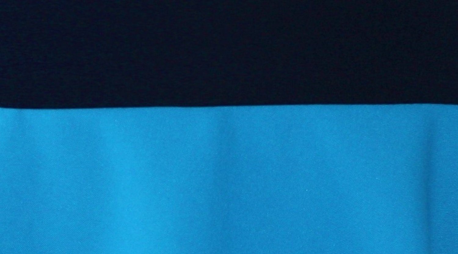 design Azurblau Bund Farbwahl elastischer Umstandsrock dunkle Ballonrock 64cm