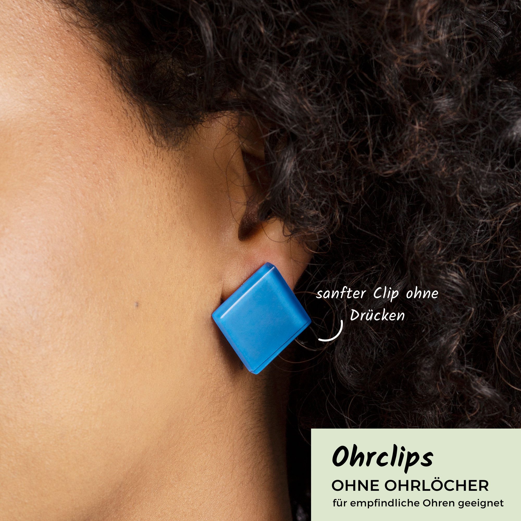 ALEXASCHA Paar Ohrclips Geometrische Statement Clip Ohrringe ohne Ohrlöcher & ohne drücken