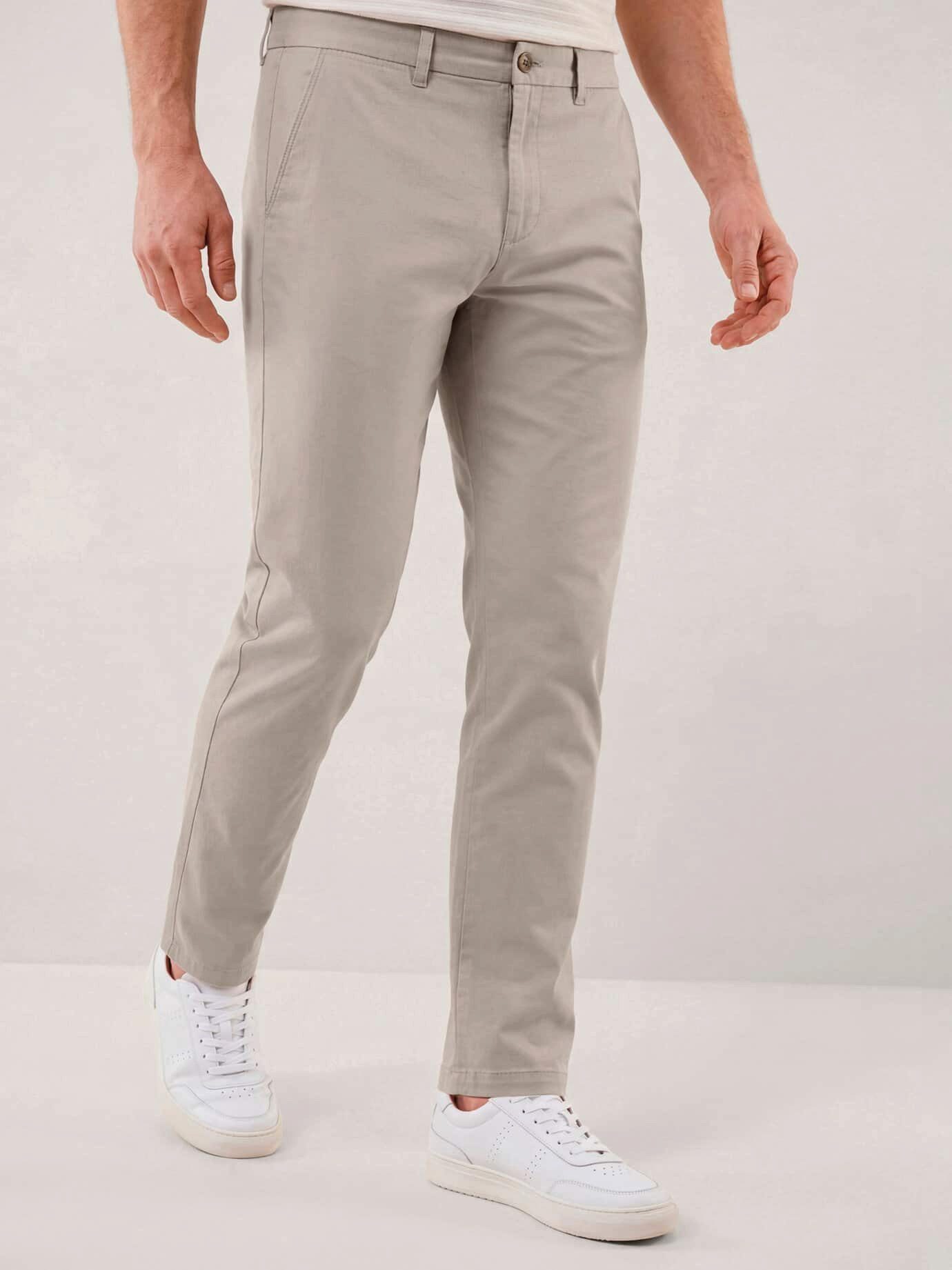 Walbusch Chinohose Herren Elastische Chino aus Baumwolle Modern Fit Flex-Bund (3 cm), Safetasche, pflegeleichter Twill, Kurzgröße
