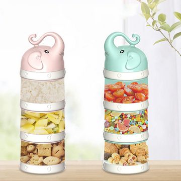 Baby Ja Vorratsdose Milchpulver-Kartons,Babynahrungsspender,Snackaufbewahrung, 3-lagige Milchpulverbox,Milchpulver aufbewahren,auslaufsicher
