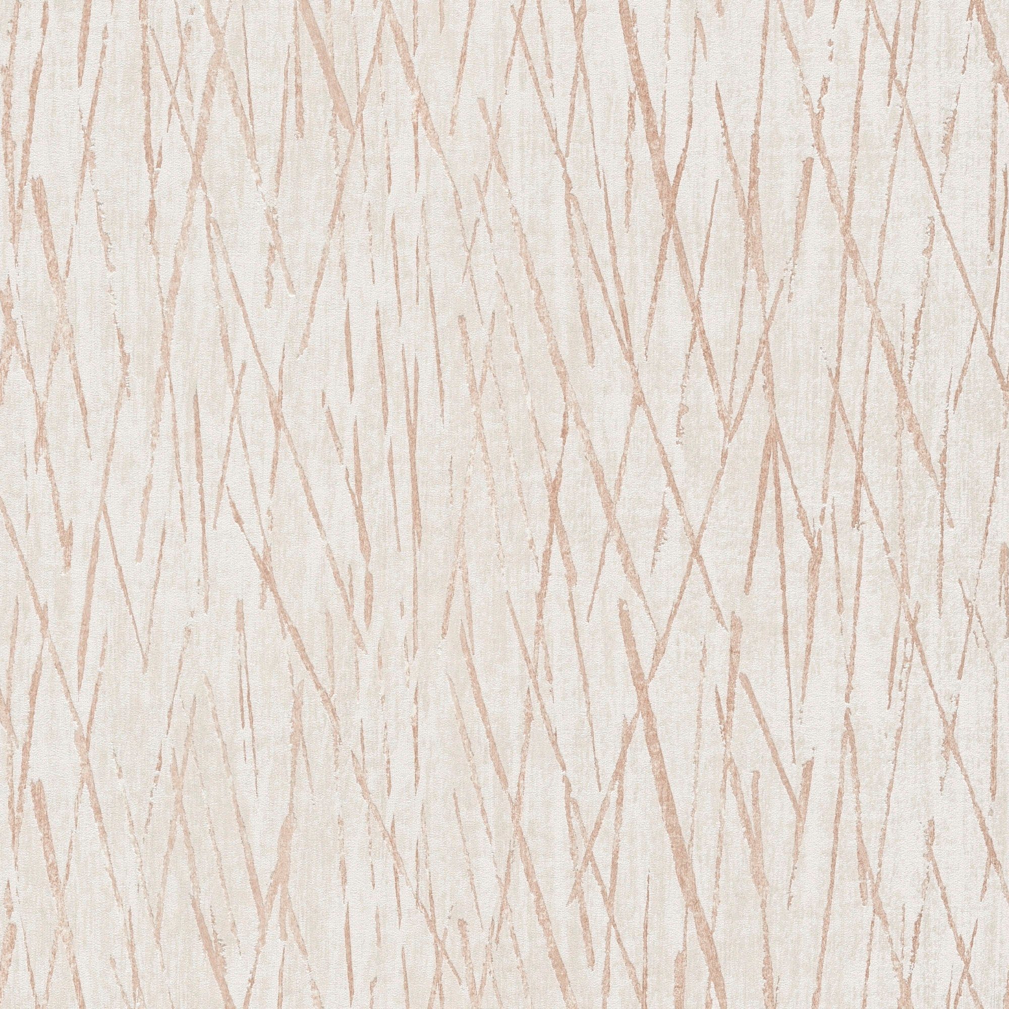 Bricoflor Hygge Tapete Im Boho Chic Schlichte Vliestapete Weiß Beige Ideal günstig online kaufen