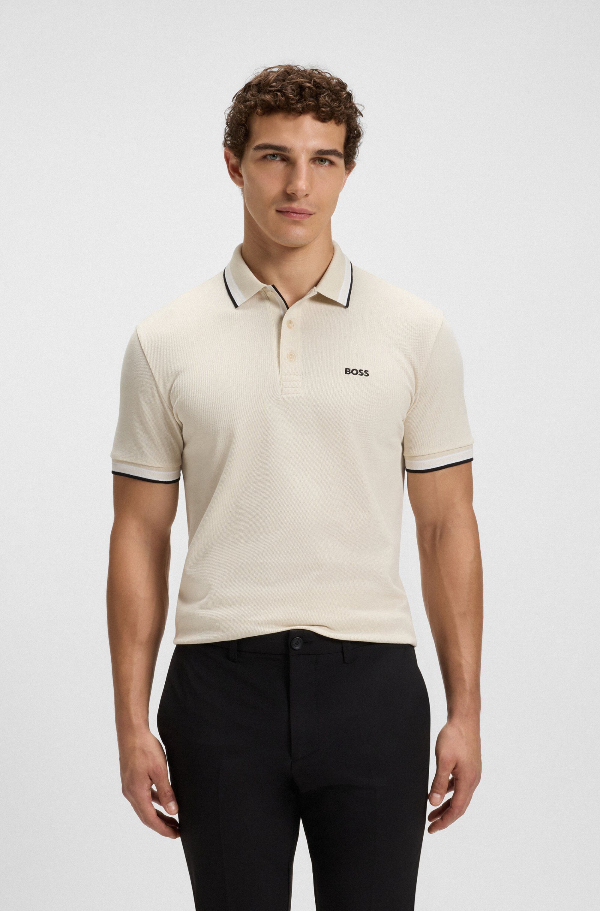 BOSS GREEN Poloshirt Paddy mit kontrastfarbenen günstig online kaufen