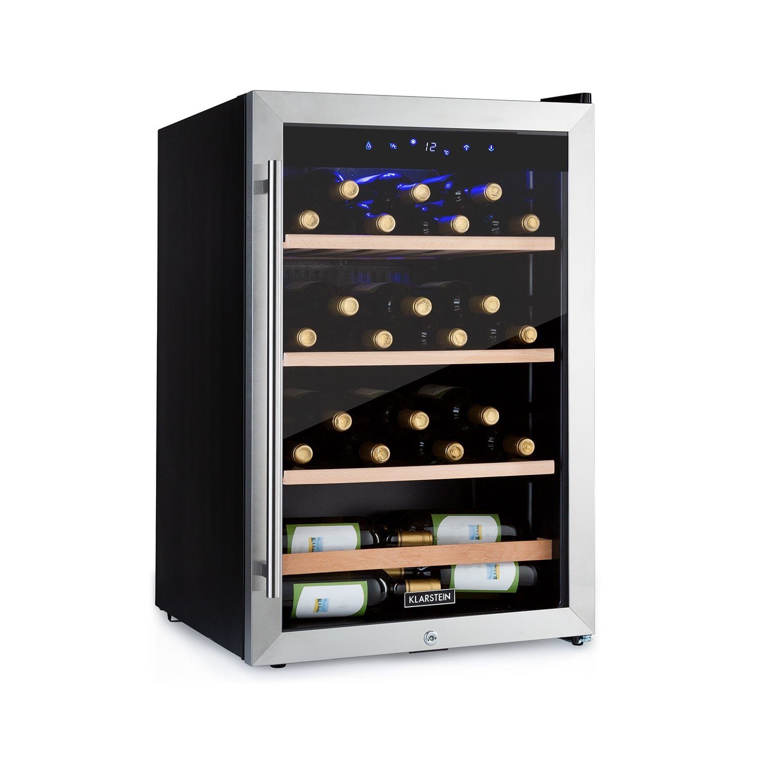 Weintemperierschrank für 52 Fla Weinkühlschrank Glastür einbau oder freistehend 