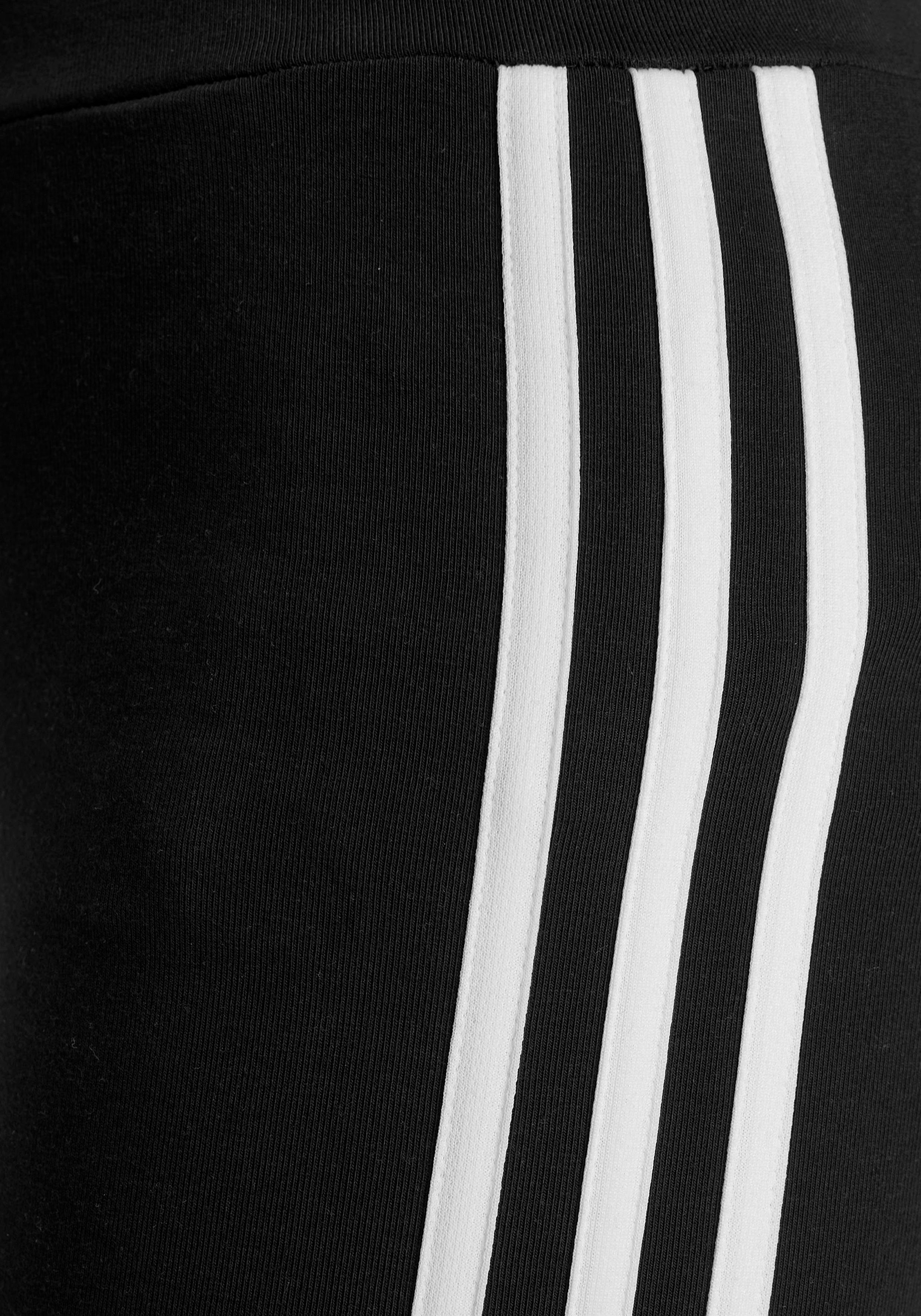 adidas Sportswear Leggings ESSENTIALS (1-tlg) 3-STREIFEN / Black COTTON White