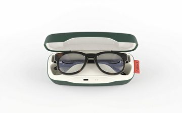 Fauna FAUNA Memor Havana – Unisex Blaulichtfilter Audiobrille Bluetooth-Soundbrille (Alexa, Google Assistant, Siri, Bluetooth, kristallklarer Sound, Touch-Bedienung, Powerbank Lade-Etui, Gläser wechselbar, Carl Zeiss Vision Gläser, als Headset nutzbar, Wasser- und Staubgeschützt (IP52)