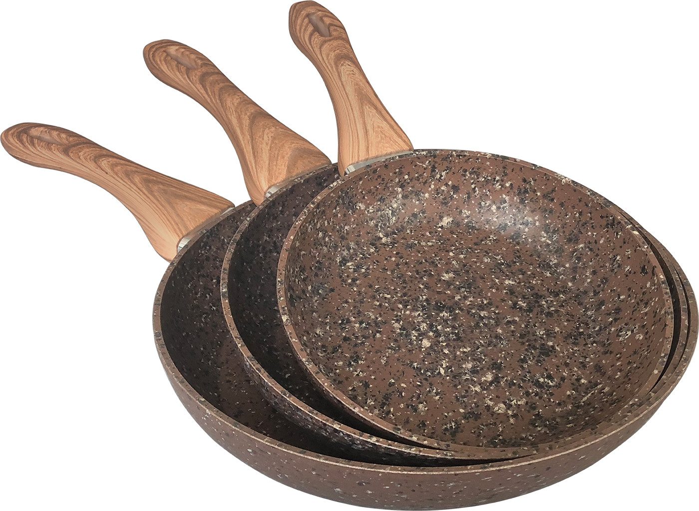 CS Koch-Systeme Bratpfanne STEINFURT, antihaftbeschichtet, Aluminiumlegierung, Aluminium (1-tlg), antihaftbeschichtet