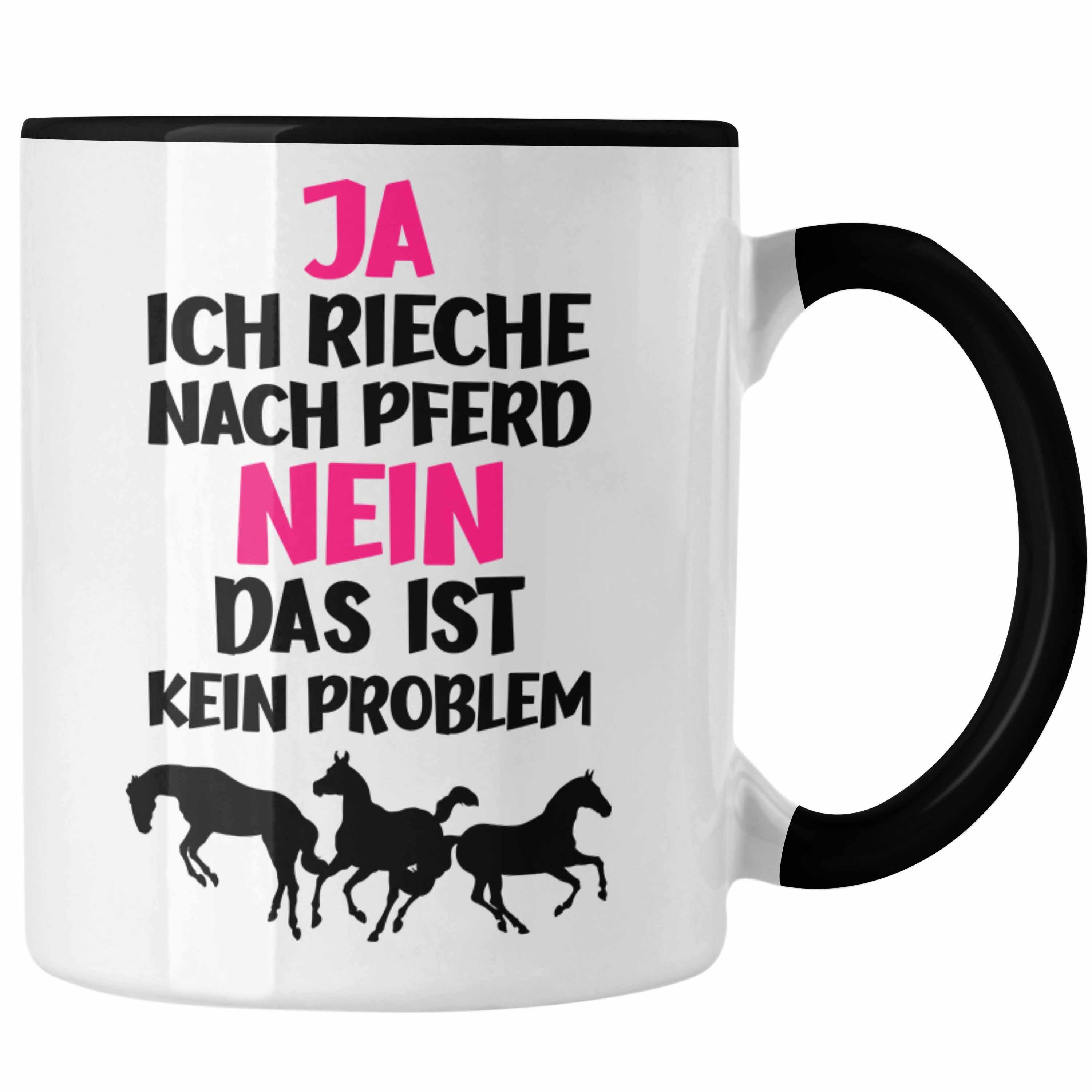 Reiterin Geschenkidee Spruch Trendation Reiterin Becher Geschenk Mädchen Lustig Trendation Geburtstag - Schwarz Reiten Pferde Tasse Tasse Kinder