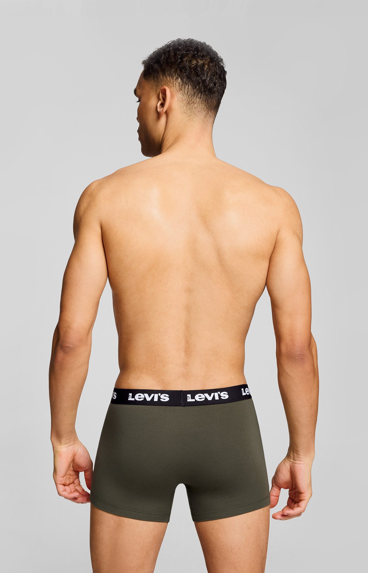 Levi's® Boxershorts LEVIS MEN REPEAT LOGO BOXER BRIEF 2P (2er Pack) ohne Eingriff, Logobund, elastisch