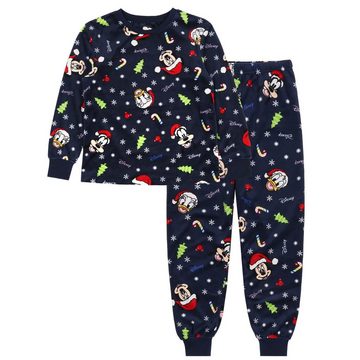 Sarcia.eu Schlafanzug DISNEY Mickey Maus Kinder Weihnachtspyjama, dunkelblau 18-24 Monate