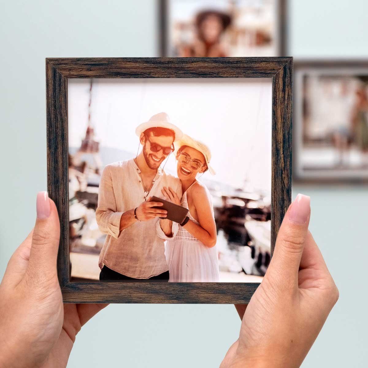 PHOTOLINI Bilderrahmen Poster-Einzelrahmen Modern Schmal günstig online kaufen