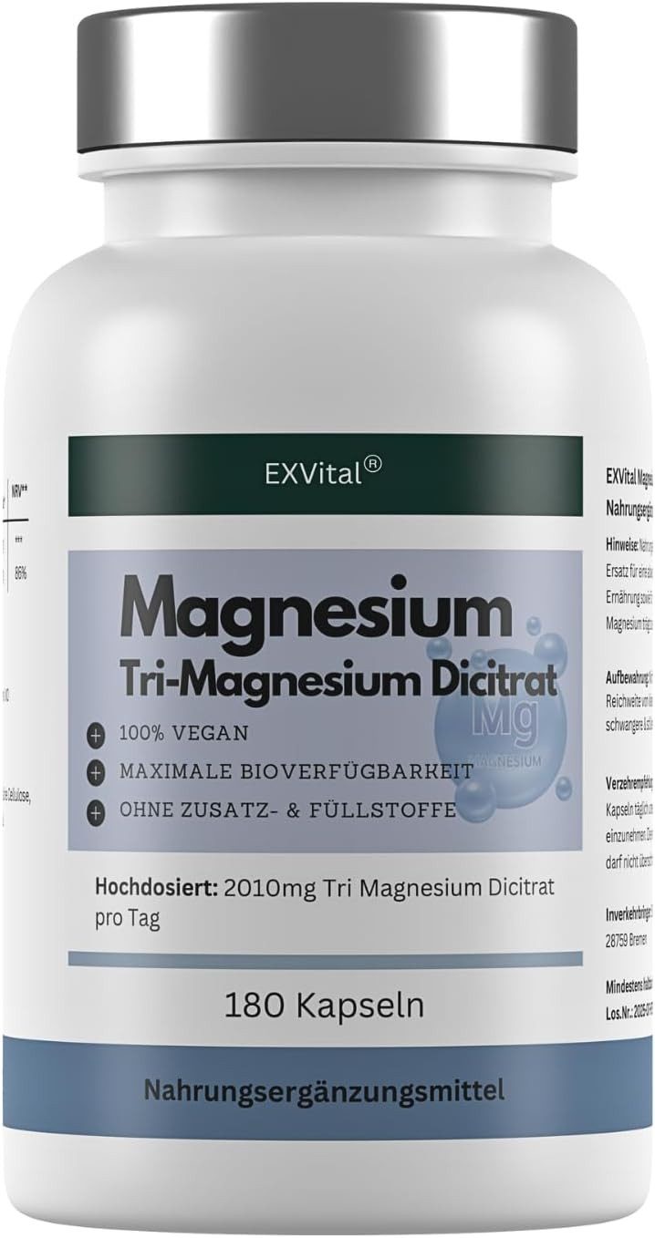 Tri-Magnesium Dicitrat- 2010mg, 180 Kapseln Kapseln, 156 g