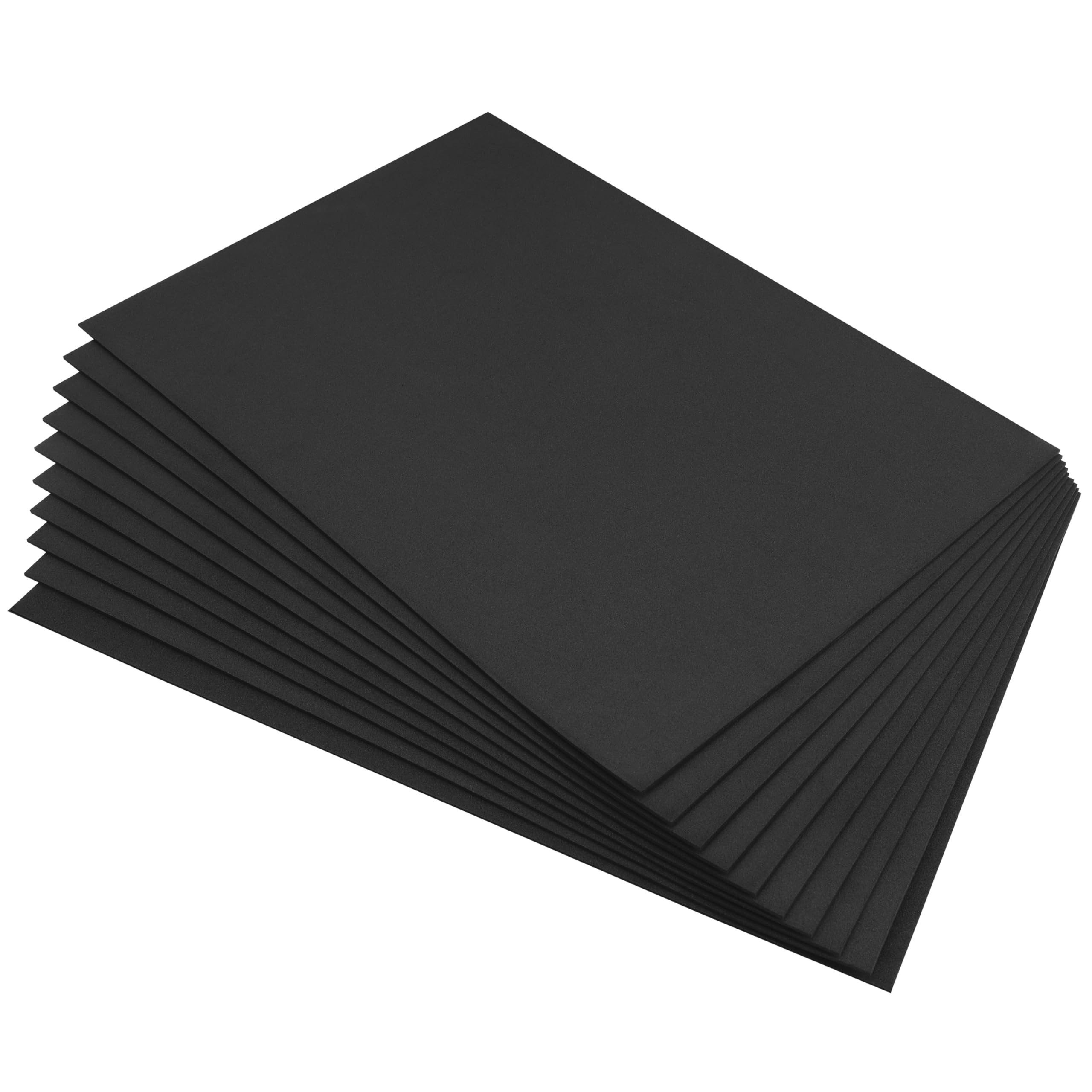 Belle Vous Aquarellpapier Belle Vous 10er Pack A4 EVA Schaumstoffplatten in Schwarz - L30 x