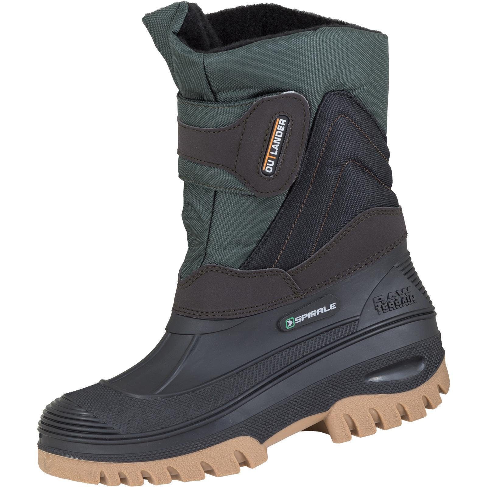Spirale Lander Stiefel schwarz/oliv gefüttert Gummistiefel günstig online kaufen