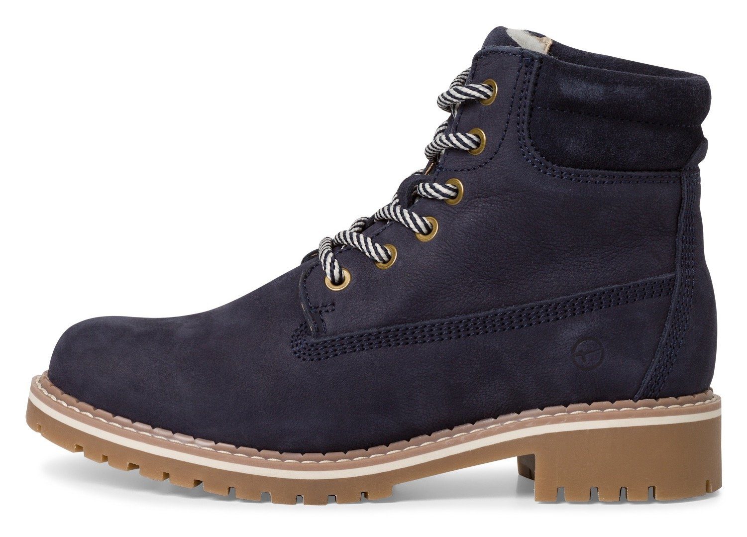Tamaris Winterboots, Blockabsatz, Schnürboots, Outdoorschuh mit Duo-Tex-Ausstattung