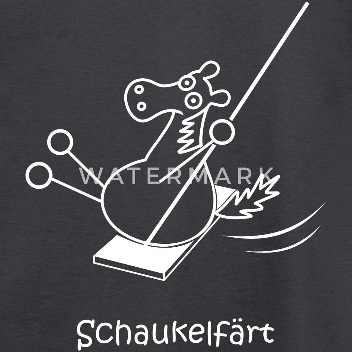 Spreadshirt T-Shirt Schaukelfärt Schaukel Pferd Färt Wortspiel Kinder T-Shirt (1-tlg)