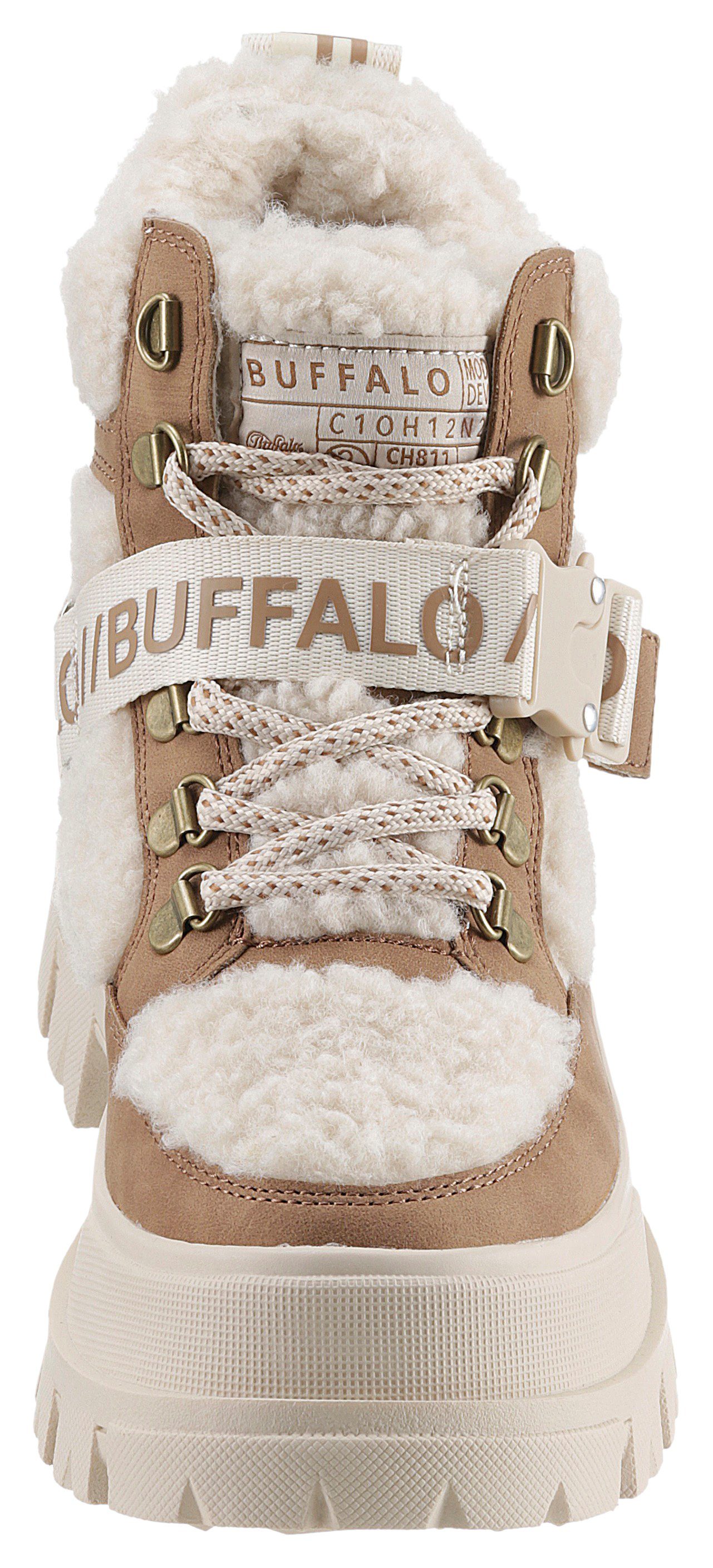 Buffalo ASPHA Schnürboots mit Fellimitat-Besatz