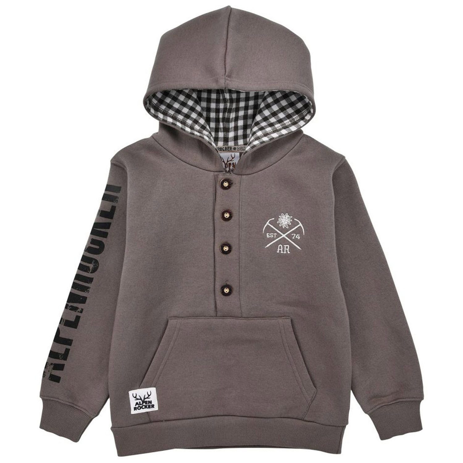 BONDI T-Shirt Jungen Sweatshirt Hoodie 'Alpenrocker' 29992, Cof