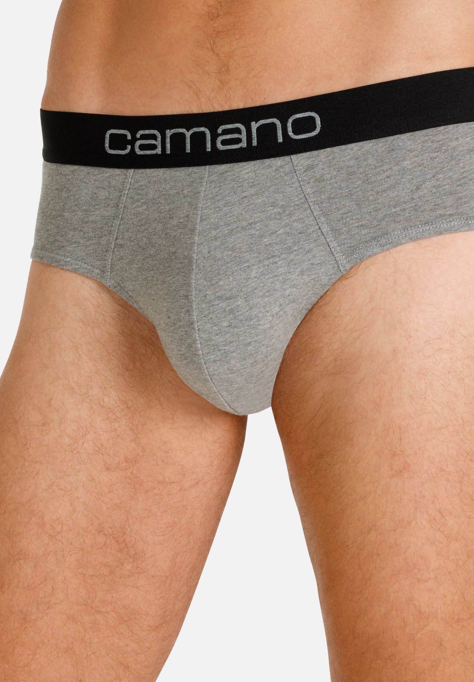 Baumwolle hellgrau Komfortbund Camano Comfort mit (2-St) Slip (BCI) nachhaltigerer mit bequemem