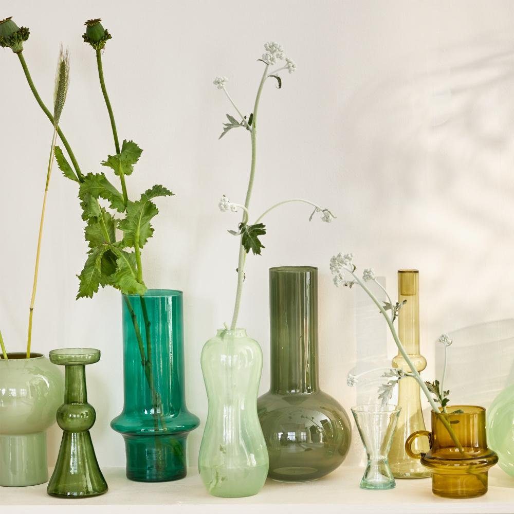 Urban Nature Culture Dekovase Vase Glas Deep Sea (17x31cm)