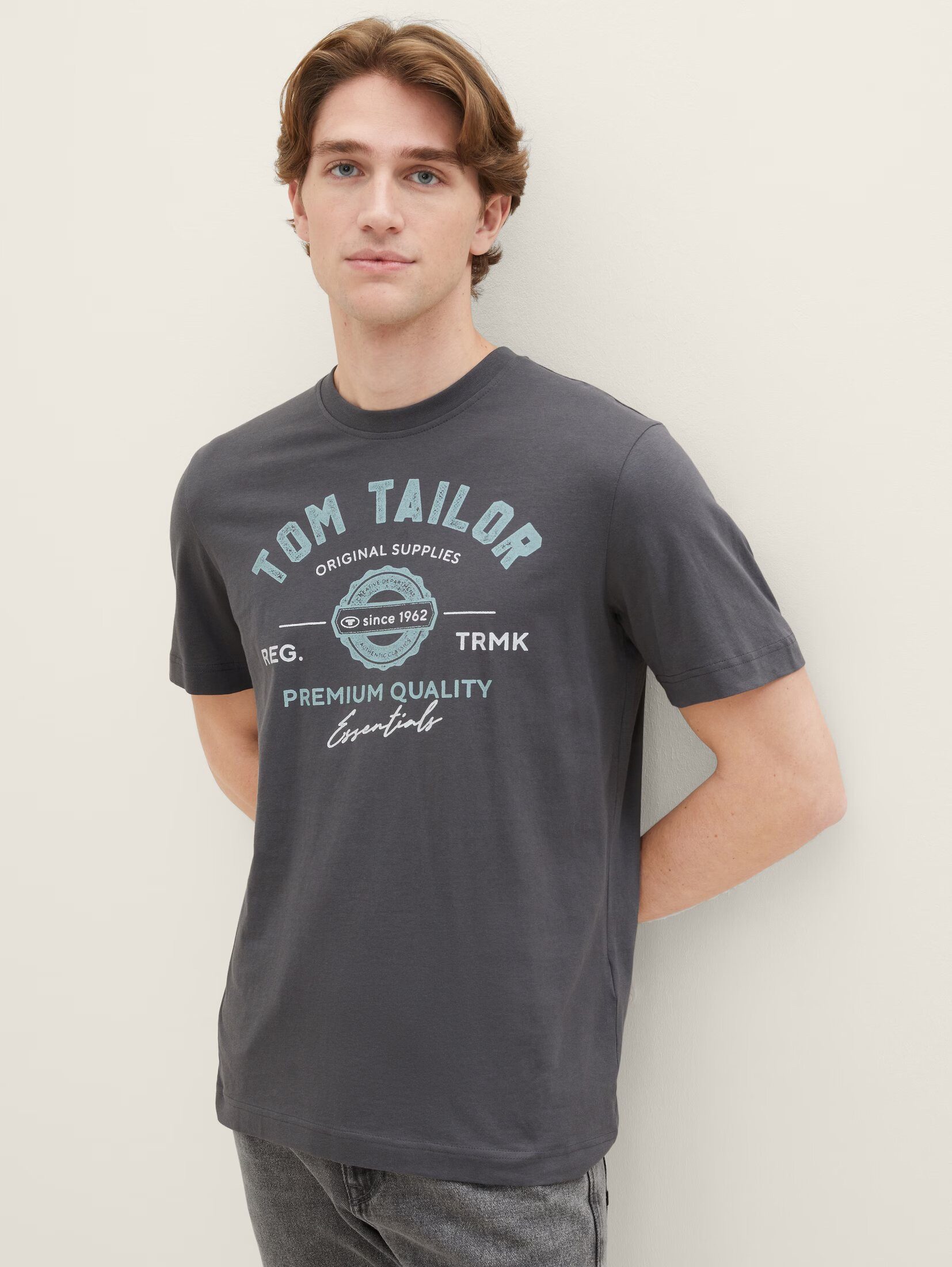 TOM TAILOR T-Shirt Logo 2-er Pack Kurzarm Set mit Logo für Herren (2-tlg) T-Shirt mit Logo Print – Bild 5 von 5