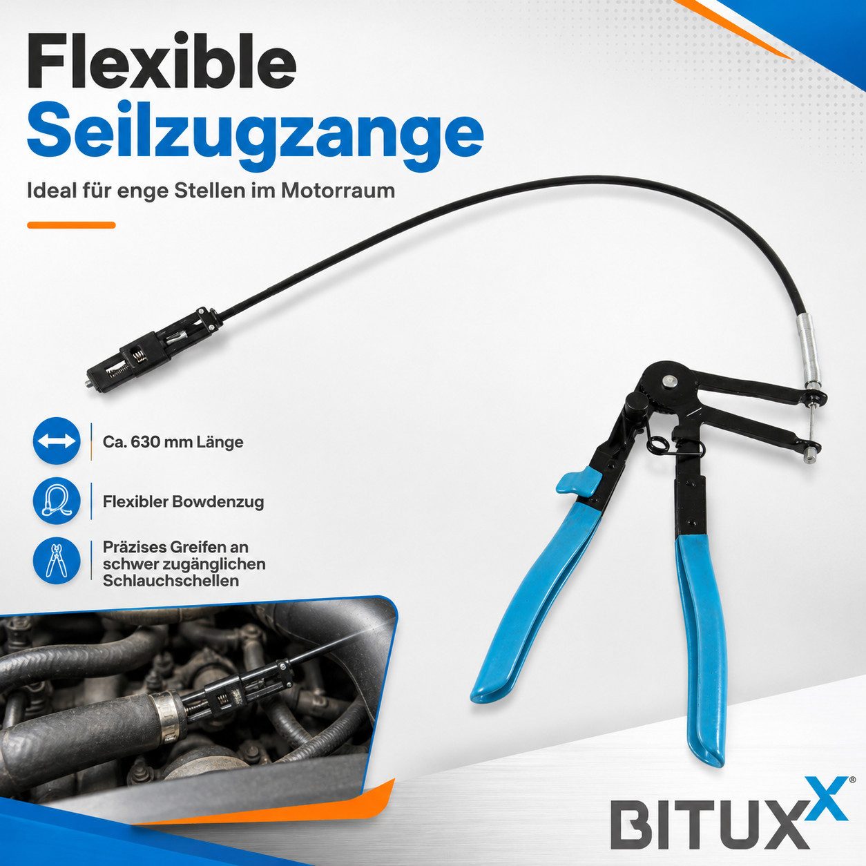 Bituxx Schlauchklemmenzange Set 11tlg., Set 11-tlg., MS-17467 – Bild 4 von 5