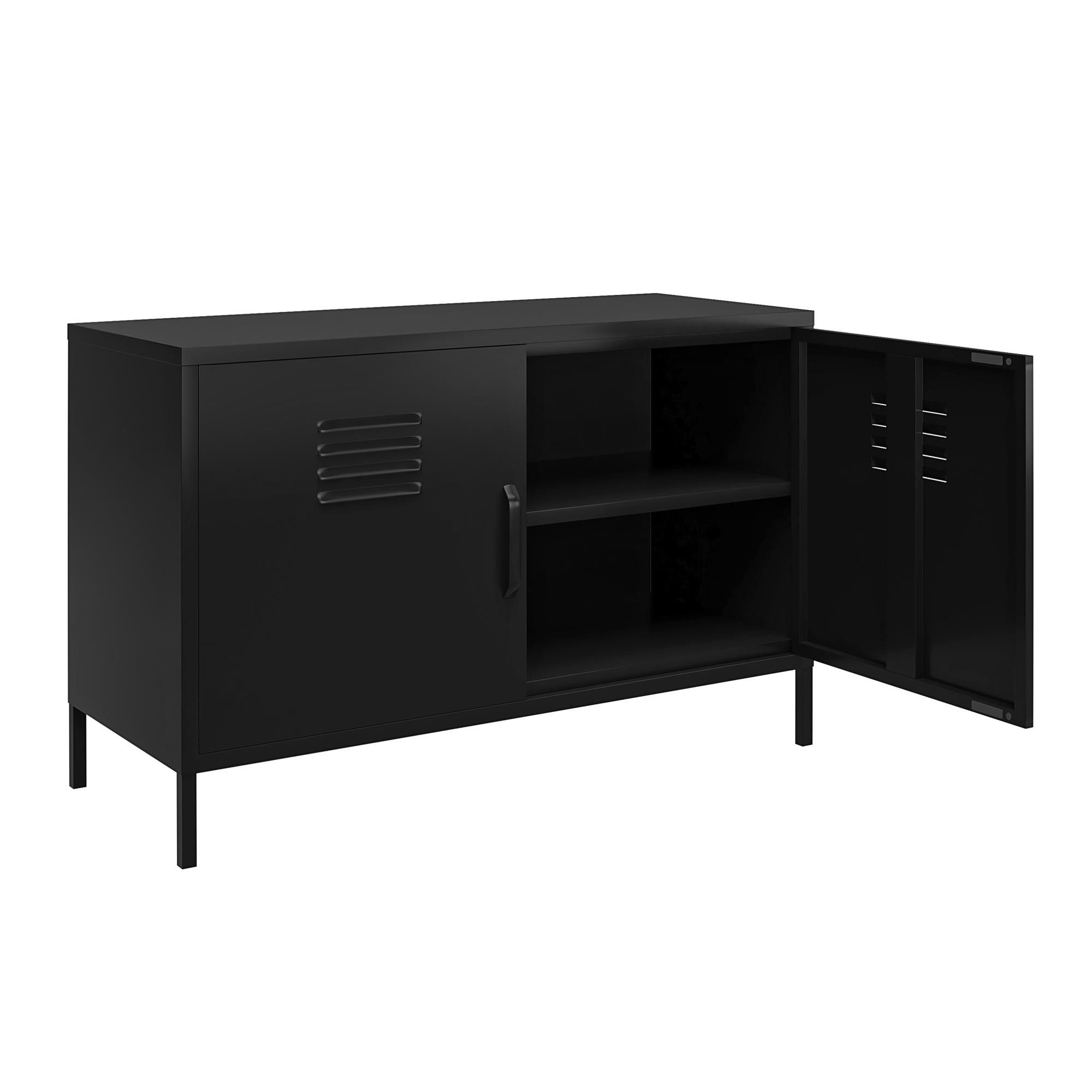 loft24 Sideboard Mission Disctrict, Schrank aus Metall mit 2 Türen