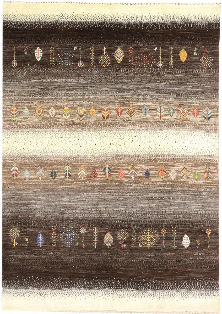 Orientteppich Perser Gabbeh Loribaft Nature 149x210 Handgeknüpfter Moderner, Nain Trading, rechteckig, Höhe: 12 mm