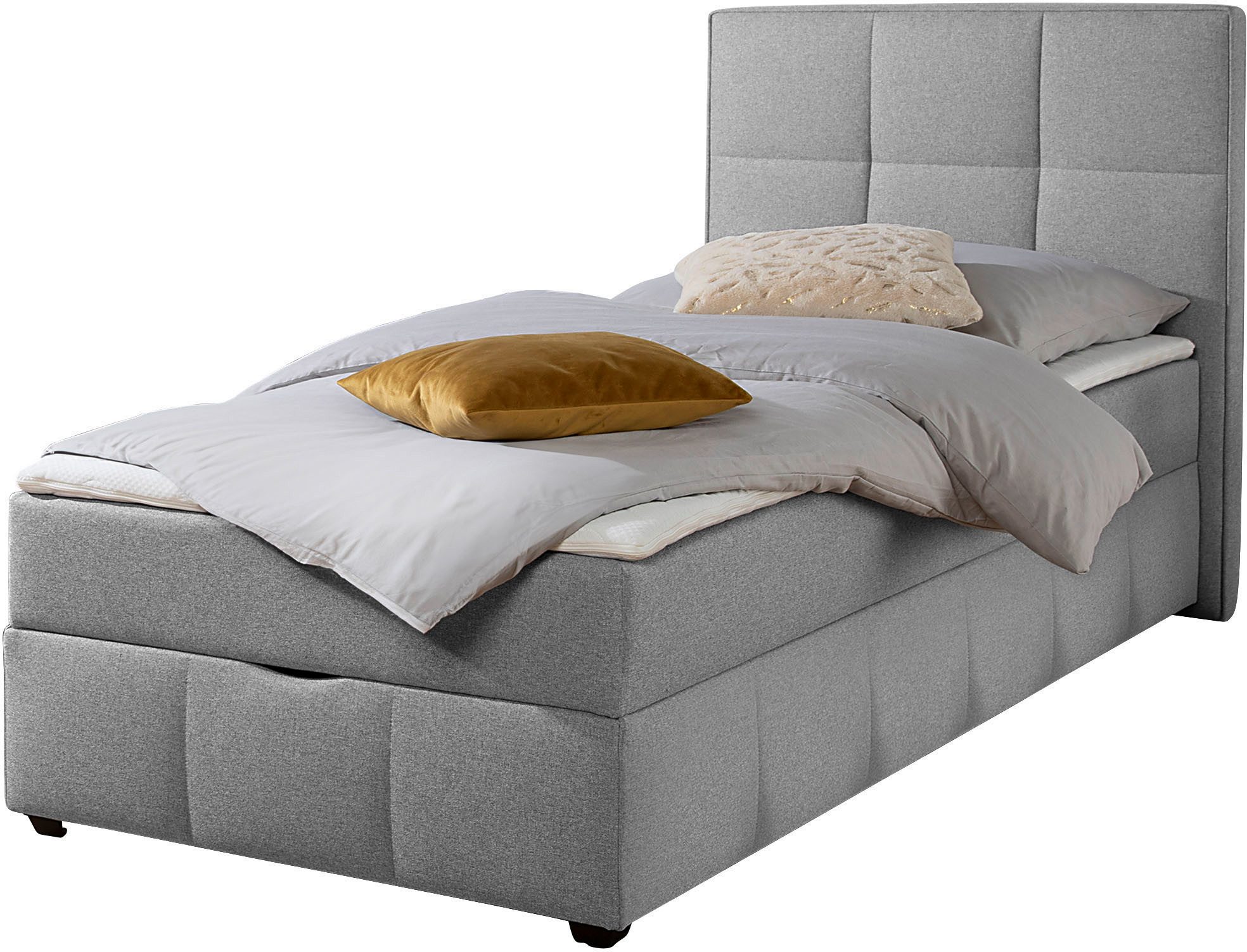 Home affaire Boxbett Niemes inkl. Bettkasten und Topper, auch in Überlänge erhältlich, Boxbett mit Bettkasten, inkl. Topper