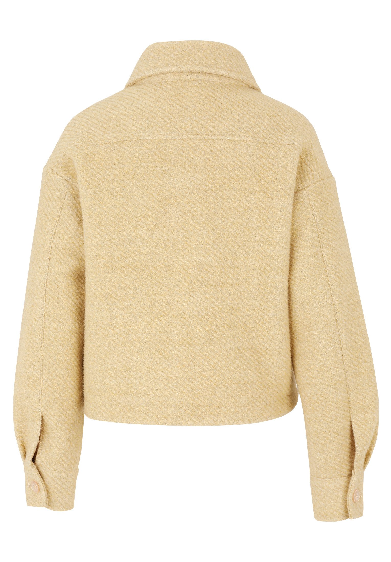 Cartoon Canvasjacke Damen mit aufgesetzten Taschen