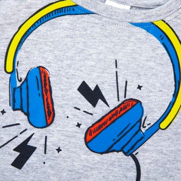 suebidou Longsleeve Langarmshirt T-Shirt für Jungen Langarm mit Print Musik