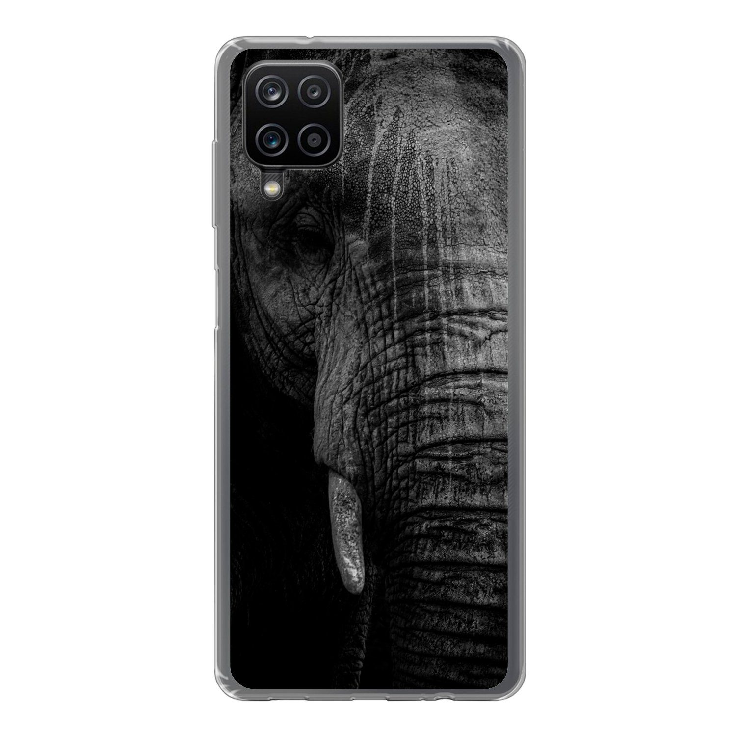 Handyhülle für Samsung Galaxy A12 Elefant - Tier - Porträt