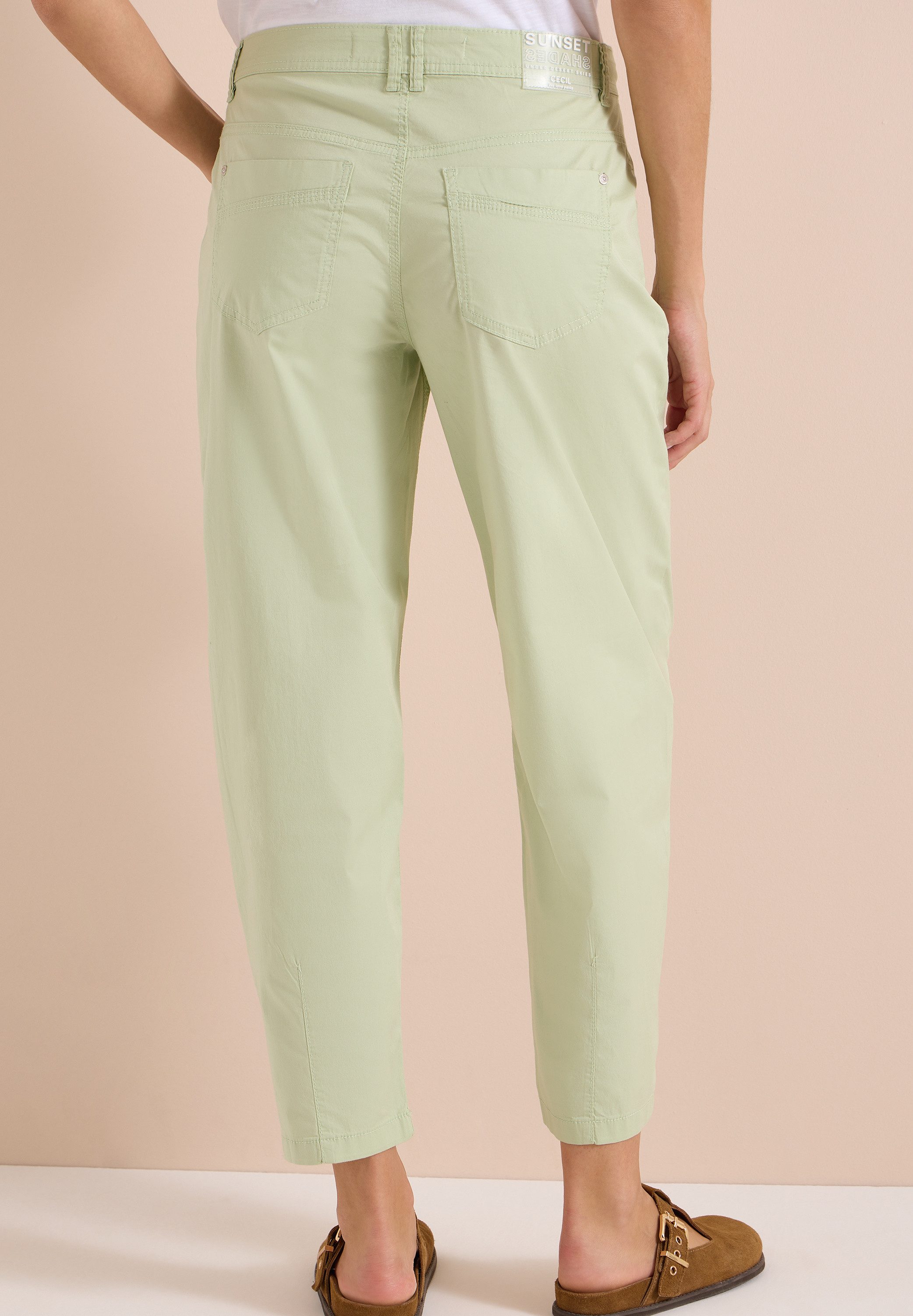 CECIL Stoffhose Style Scarlett Barrel Leg Hose in Papertouch Qualität und mit Stretch