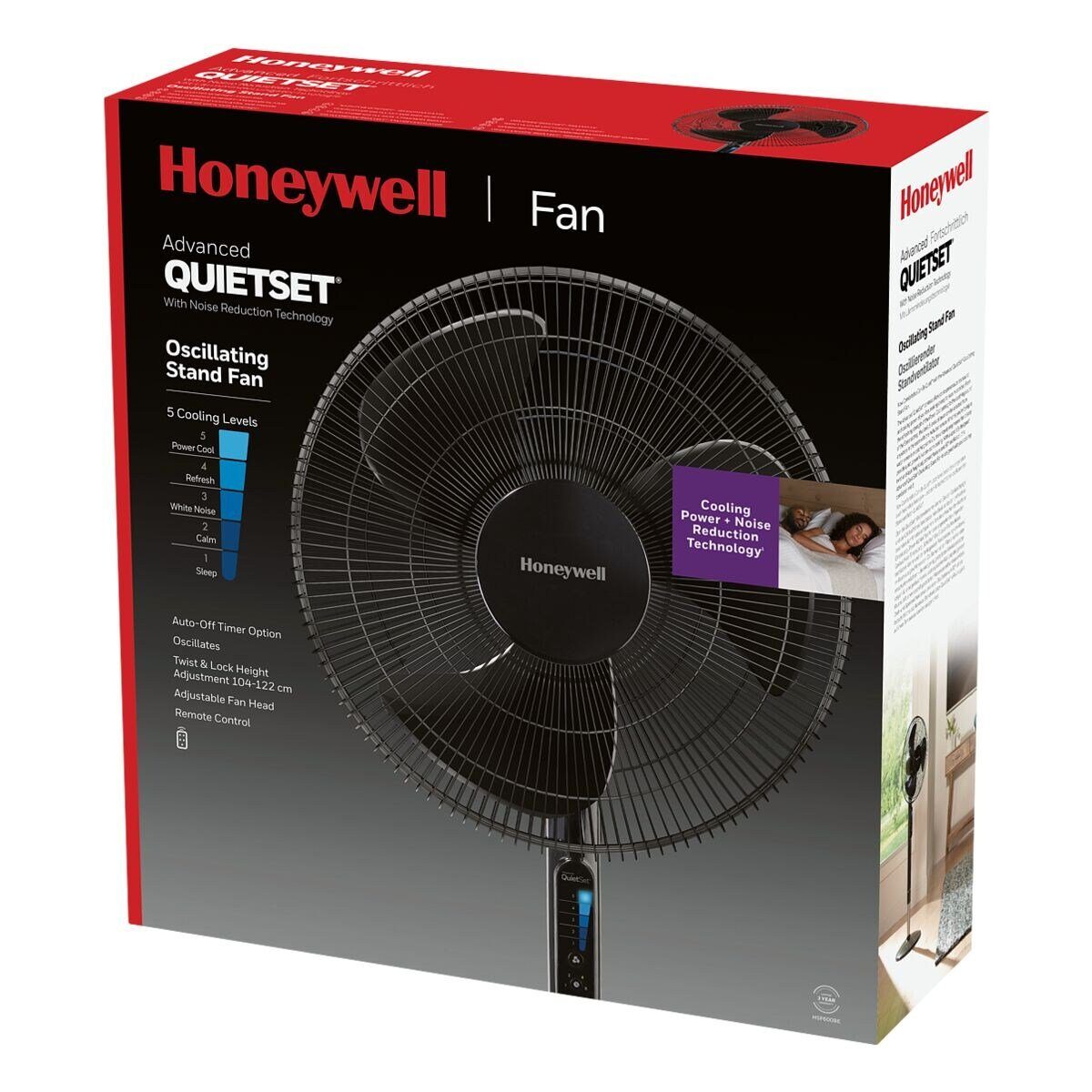 Honeywell Standventilator HSF600BE, mit 5 Geschwindigkeitsstufen, günstig online kaufen