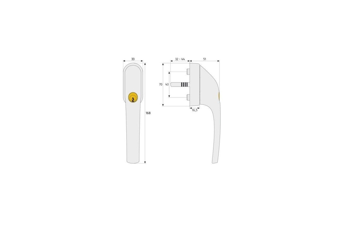 ABUS Fenstergriff Abus FG300 abschließbarer Fenstergriff günstig online kaufen