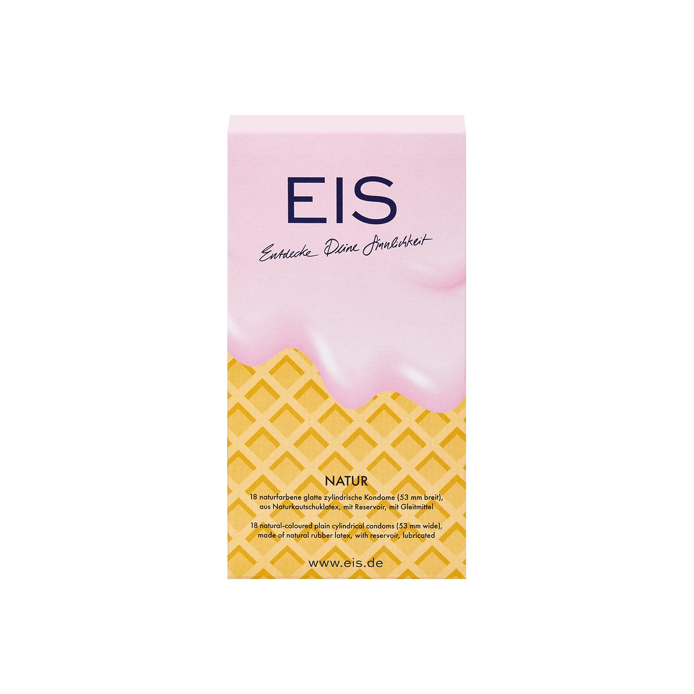 EIS Kondome Markenkondome Nature', 18 Stück, 53mm, 18 St., Naturkautschuklatex