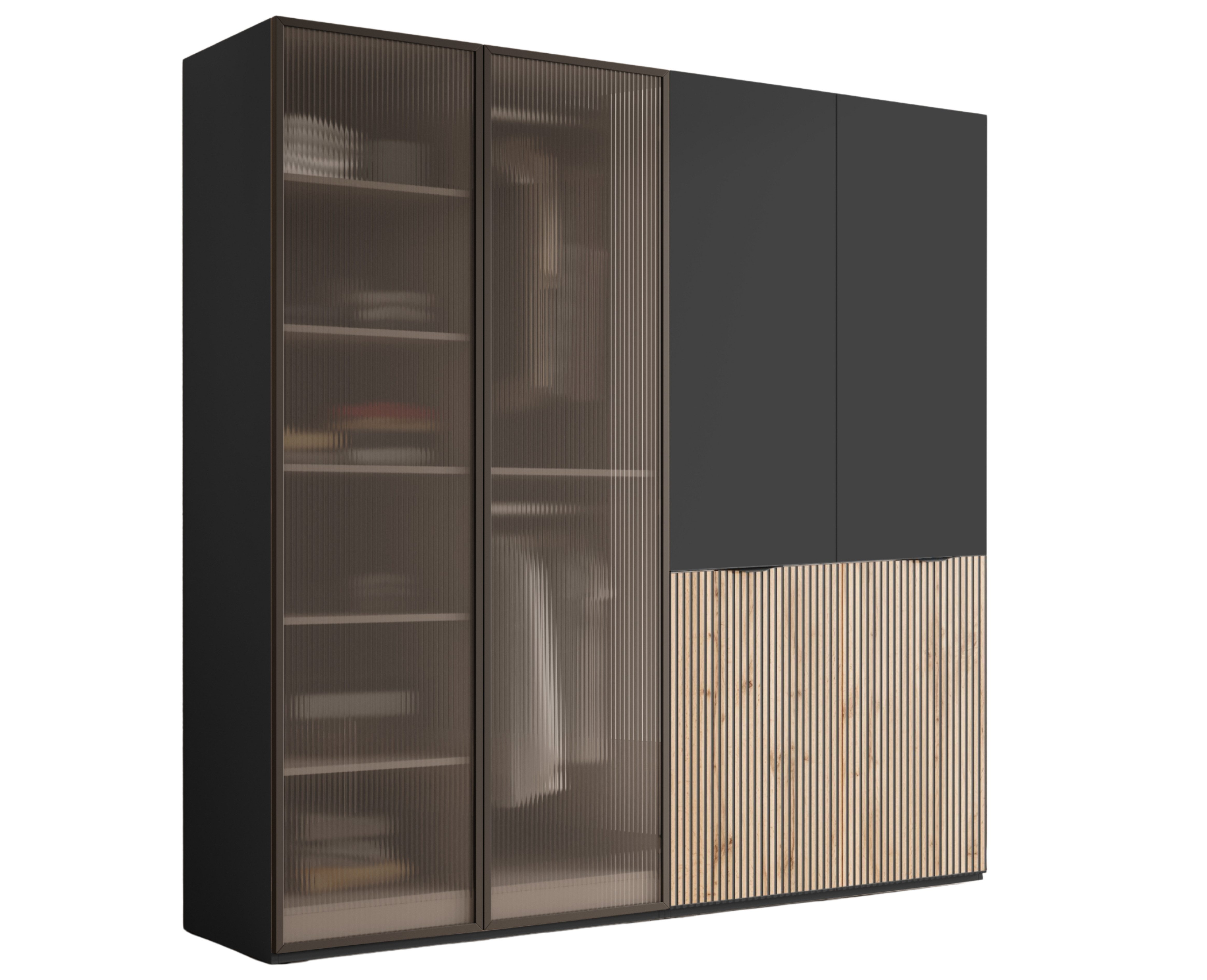 MOEBLO Drehtürenschrank MIINEWRA FLUTES 200 (Elegantes günstig online kaufen