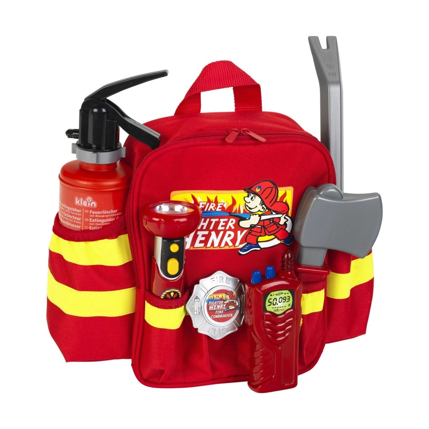Theo Klein Kostüm 8900 PRO - Feuerwehr Rucksack mit Zubehör